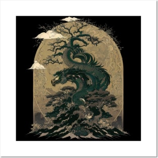 Draconic Bonsai Tree - Dragon Mythology of Japan Posters and Art